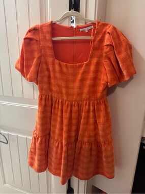 English factory Orange Mini Dress
